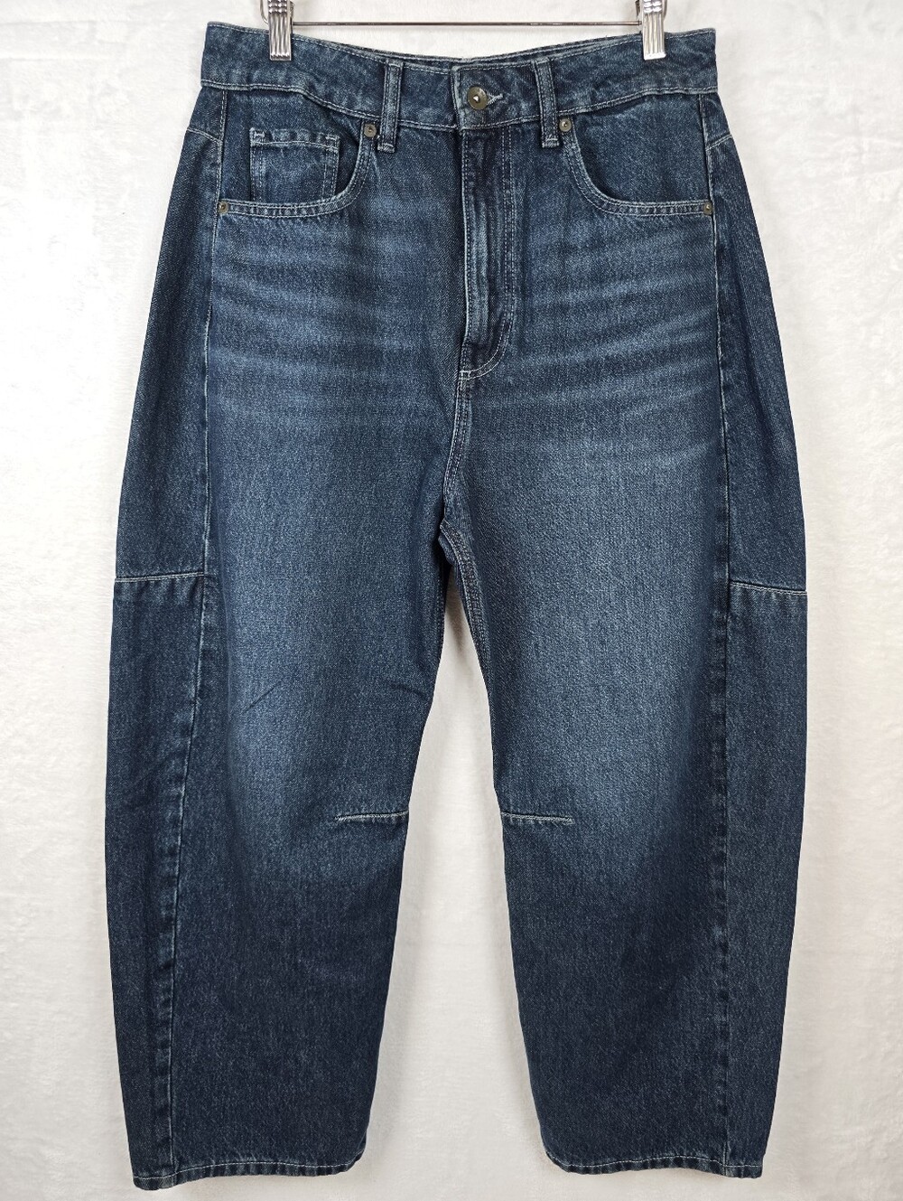 Rag & Bone The Chase High-Rise Barrel Jeans Grafton Blue Sz.28 - Picture 2 of 16